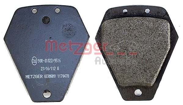 METZGER 1170478 Bremsbelagsatz, Scheibenbremse